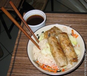 j'aime bien manger chinois  1fois par moi."des nems"